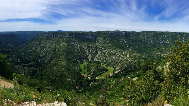 Il paesaggio del Parco Nazionale delle Cévennes per la mountain bike - parchi naturali francia