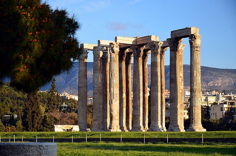 Olimpiade, Tempio di Zeus, Atene