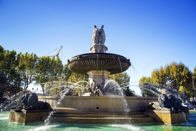 Rotonda della fontana di Aix en Provence