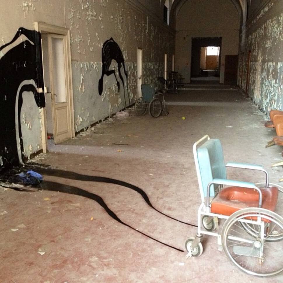 Ospedale psichiatrico abbandonato a Parma, Italia