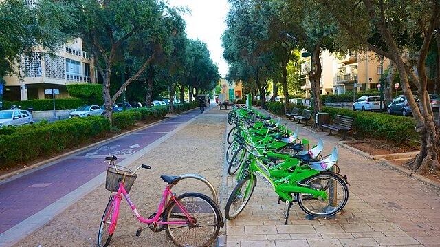 bicicletta, Tel-O-Fun, Tel-aviv