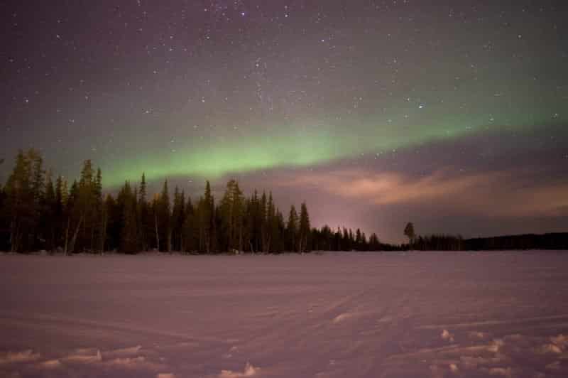 Aurora boreale, Luosto, Finlandia