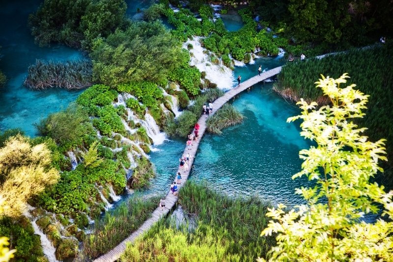 Plitvice, parco naturale con laghi in Croazia