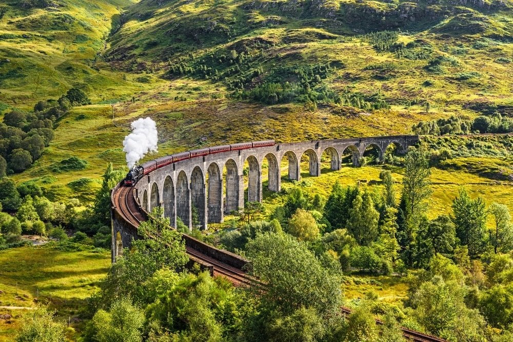 ecosse lieu tournage harry potter pont viaduc poudlard express