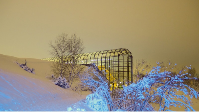 Neve e luce, Museo Arkitkum, Finlandia