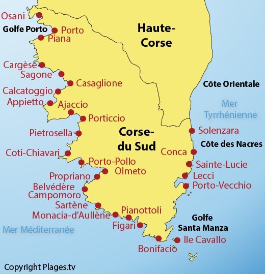 Le più belle spiagge della Corsica del Sud
