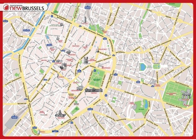 Mappe e percorsi dettagliati di Bruxelles