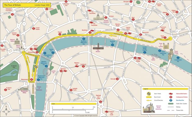 Mappa e piano del centro di Londra
