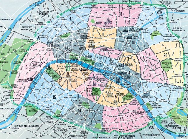 Mappe e percorsi dettagliati di Parigi