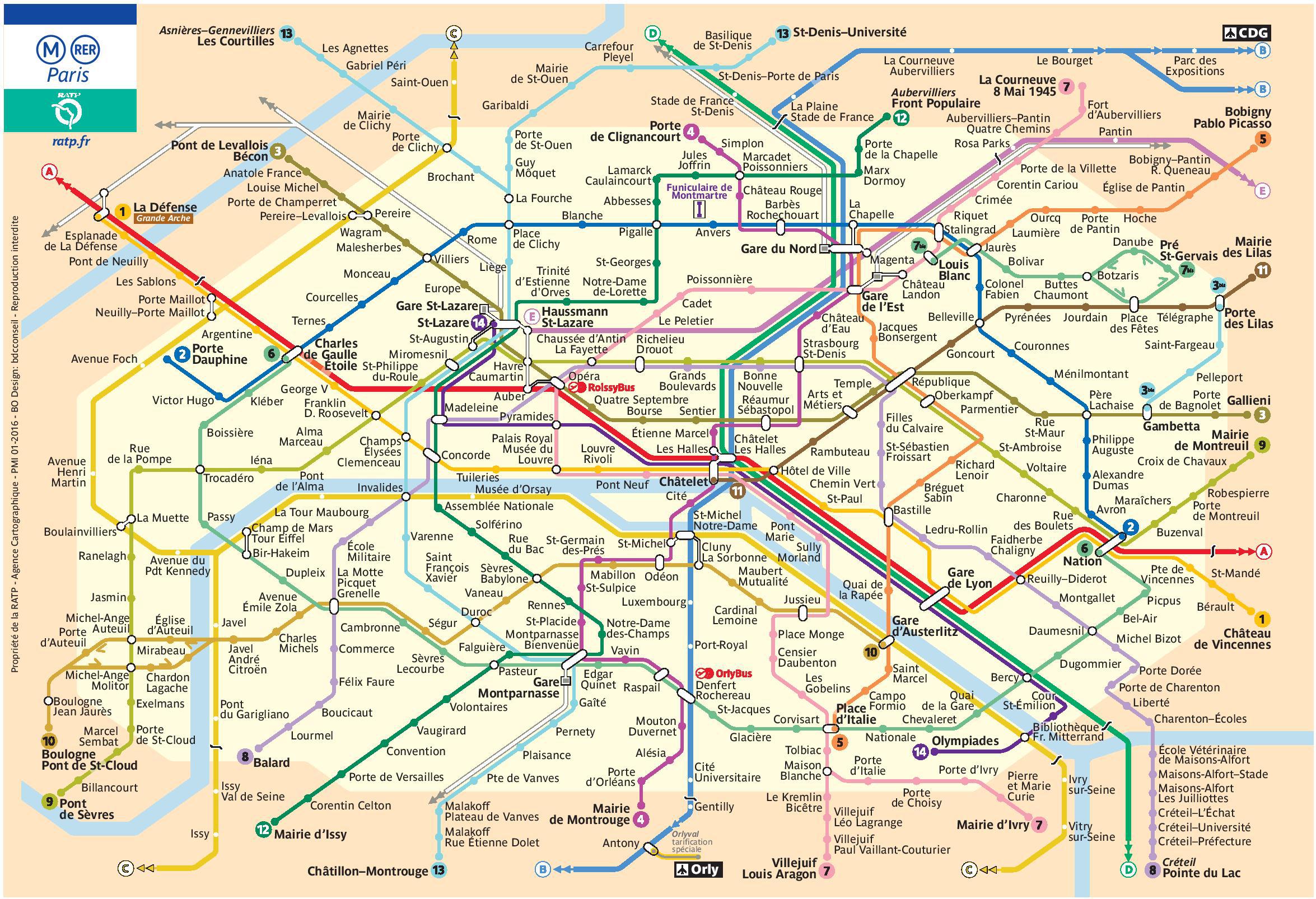 Mappe E Percorsi Dettagliati Di Parigi