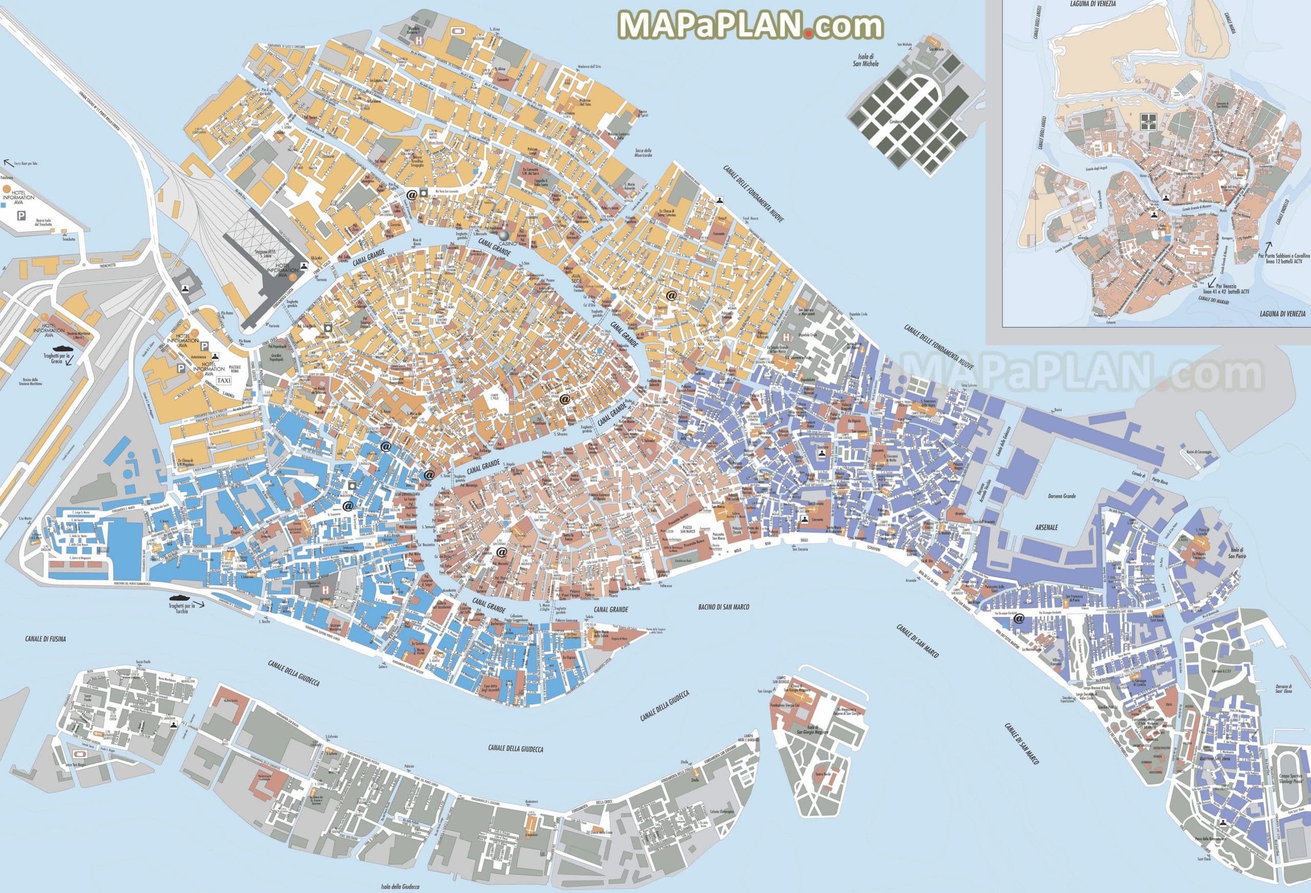 Cartina Citta Venezia