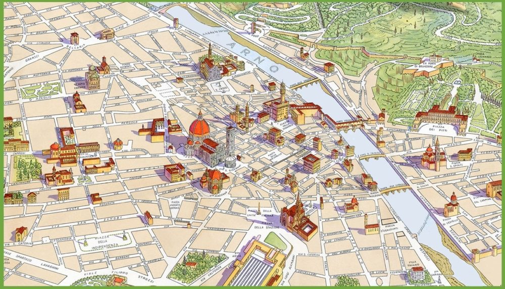 Mappe E Percorsi Dettagliati Di Firenze Mappe E Percorsi Dettagliati Di Firenze
