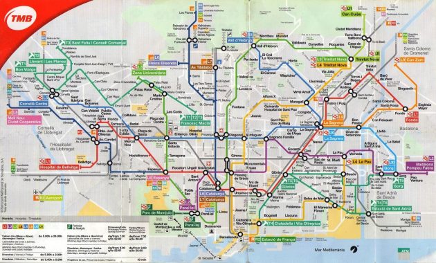 Mappa e cartina dei trasporti pubblici