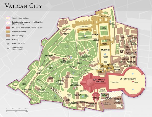 Mappa del Vaticano