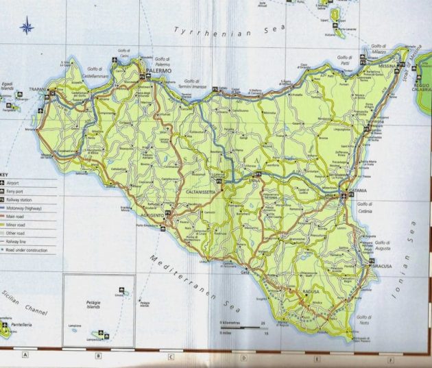 Mappe e planimetrie della Sicilia