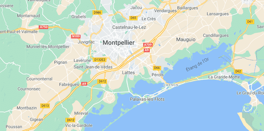 Mappa generale Montpellier