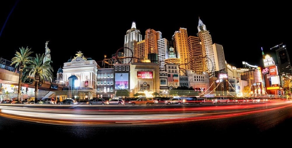 Strade famose mondo Striscia di Las Vegas, Notte