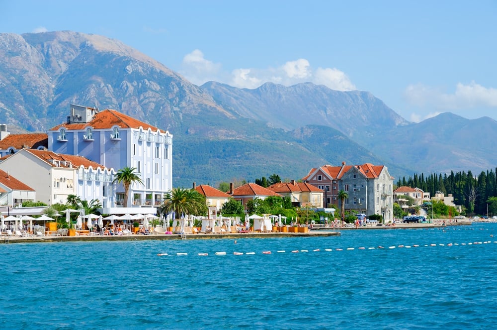 Vue sur Tivat, Montenegro