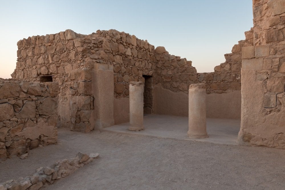 Le rovine di Masada
