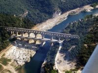 Pont Du Gard vue aérienne