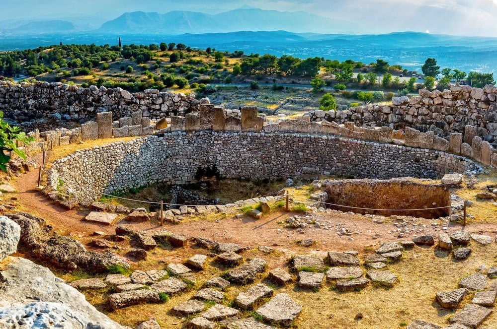 Micene, vicino a Mikines in Grecia, nel nord-est del Peloponneso.