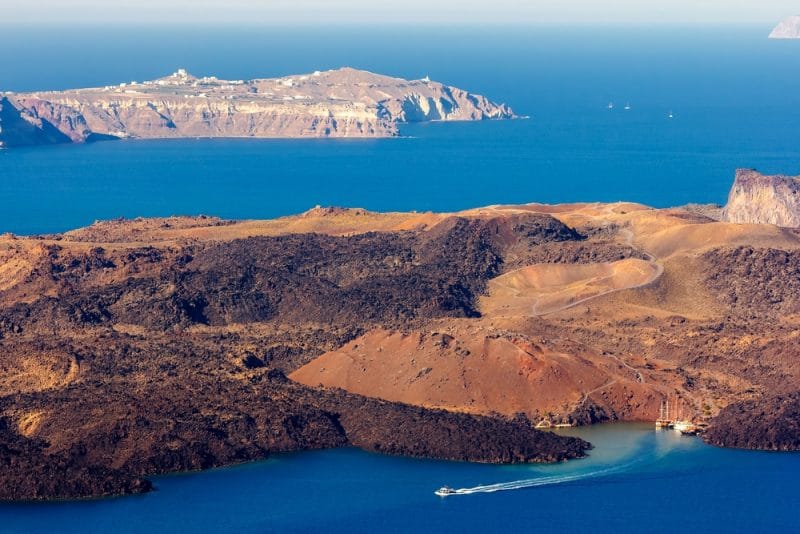 Storia del cratere Nea Kameni, Santorini