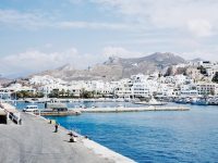 Port de Naxos en Grèce