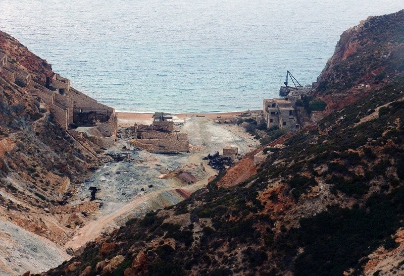 Vecchie miniere di zolfo, Milos