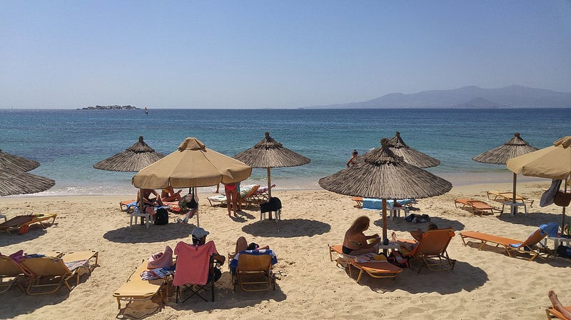 Spiaggia di Plaka, alloggio a Naxos
